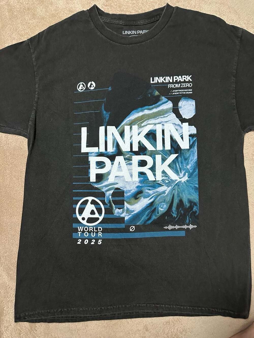 Linkin Park From Zero World Tour 2025 T-Shirt Size S